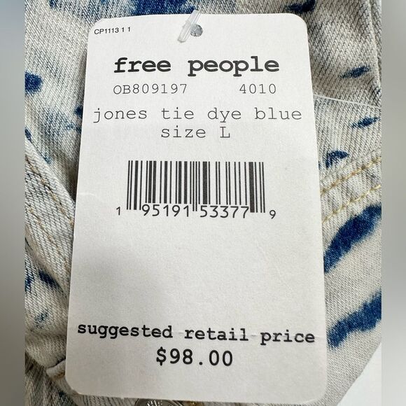 FREE PEOPLE Rumors Denim Jacket Size LARGE - Picture 16 of 16